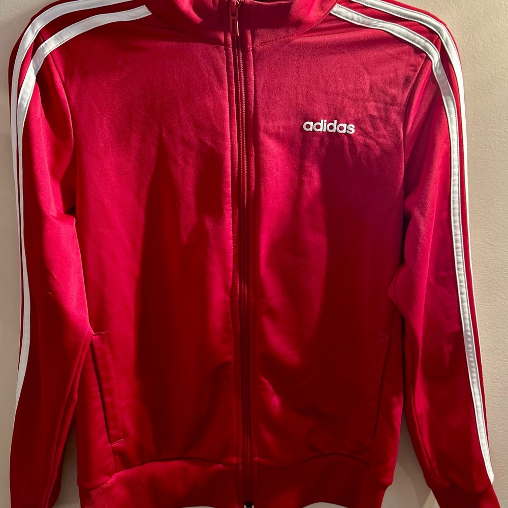 Adidas Red Track Suit Jacket Unisex